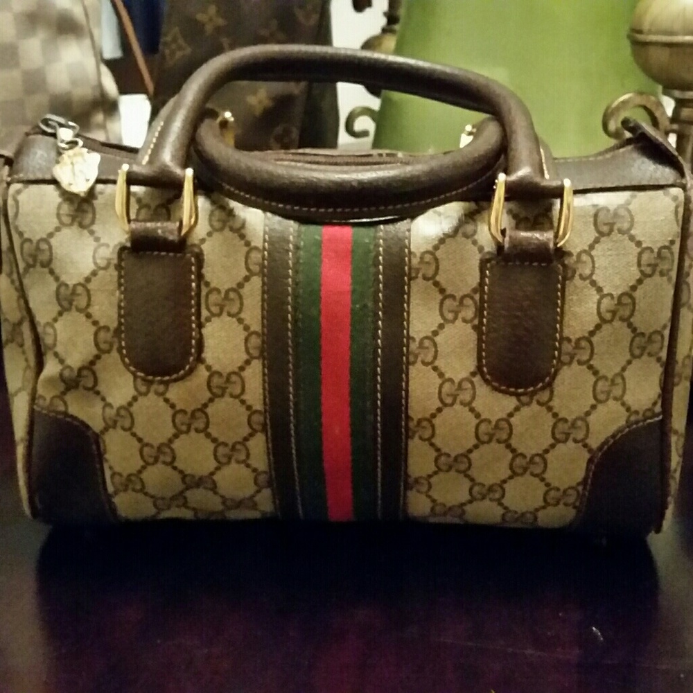 Authentic Vintage Gucci Boston bag